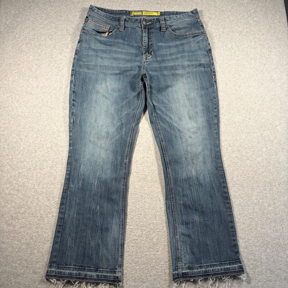 Rock & Roll Denim Cannon Bootcut Jeans Mens 36x32 (Fits 36x30) Blue Loose Leg